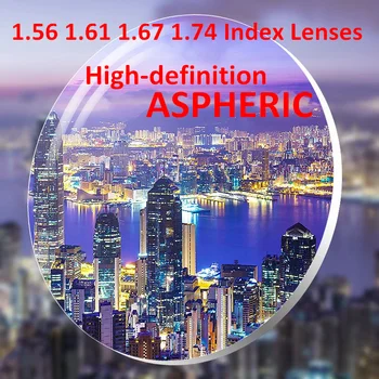 1.56-1.74 indeks асферический optički recept HD smole leće za kratkovidost Oculos De Grau