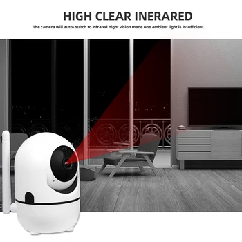 1080P Wireless IP Camera Cloud Wifi Smart Camera Auto Tracking Human Home Security Nadzor CCTV Network indoor black IP cam
