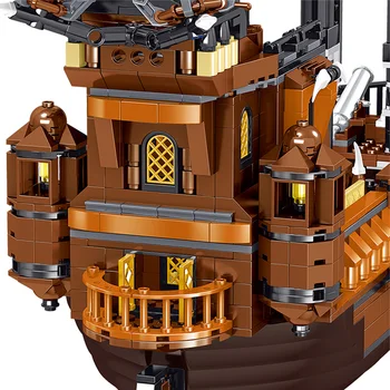 1171 kom. cigle Karipski Pirati brod Crni biser je Kraljica Anna brod gradivni blokovi dječaci rođendana dječje igračke za djecu