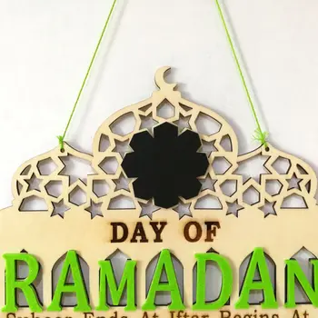 1Set Islam Ramazan odbrojavanje do Eid Mubarak Advent drveni висячая oglasnoj ploči Glavni DIY ukras obrt odmor pribor