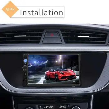 2 Din auto media player autoradio MP5 player HD zaslon osjetljiv na dodir auto-audio stereo Bluetooth USB AUX Podrška rearview