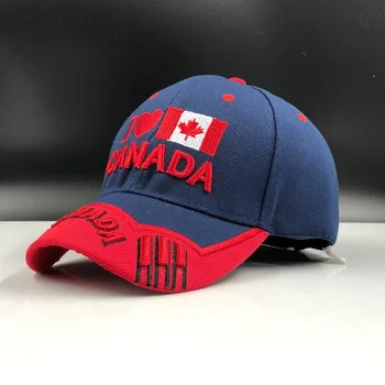 2020 New Canada Cap 3d vez Kanada javorov list kape pamuk podesiva Snapback Hat modni kape svakodnevne kape