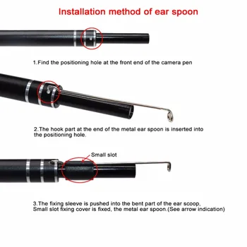 2020 USB Ear Cleaning Endoscop Tool HD Visual Ear Spoon Earpick s mini-kamera Pen Ear Care In - Ear Cleaning Endoscope