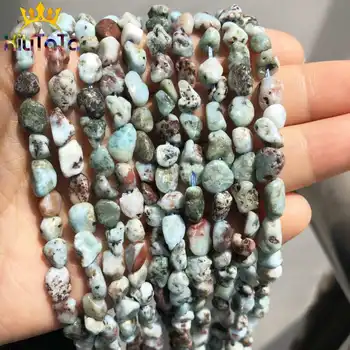 5-8 mm prirodni nepravilan kamen Ларимар perle slobodan razuporne perle za izradu nakita DIY uha klinac narukvica i ogrlica pribor