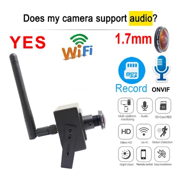 5MP Wifi Mini Ip kamera HD 1080P 1.7 mm objektiv Riblje oko Panorama home sigurnosnih kamera bežični audio mikro-mali CCTV nadzor IPC