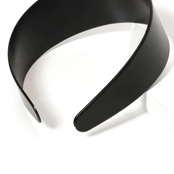 5pcs 3.8/4.8 cm bijela crna plastika širok оголовье stana oštrica baza ženske diskovi obruč za kosu i pribor za izradu nakita zaključke