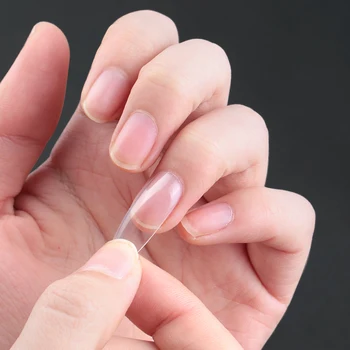 600 kom prozirni akril francuski umjetni nadzemni nokte zaslon savjeti vodič kapsula Štikli potpuna pokrivenost lažni nokti savjeti