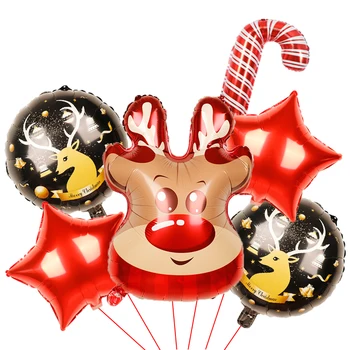 7 kom./lot Navidad Sretan Božić folija baloni Djed Mraz snjegović jelen Nova godina star Globos Xmas Party dekoracije za dom