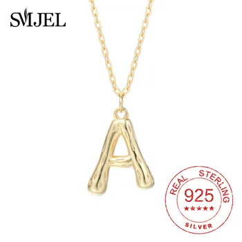 925 sterling srebra zlatne početni ogrlice za žene moda Jewelrys vjenčanje 26 slova A-Z privjesci, ogrlice ogrlice za poklon