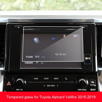 9H Anti-scratch kaljeni staklena film za Toyota Alphard Vellfire-2020 car GPS navigation screen film