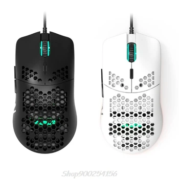 AJ390 Light Weight Wired Mouse Hollow-Out Gaming Mouce Mice 6 DPI Adjustable za Windows 2000/XP/Vista/7/8/10 Sustav Au19 20