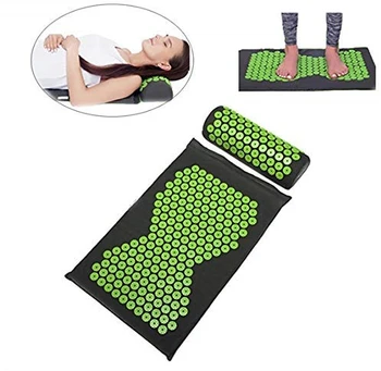 Akupresura skup štipa masaža Pad + jastuk yoga mat jastuk (cca. 67*42см) pre vrat terapija stresa