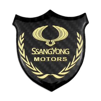 Auto-stil karbonskih vlakana naljepnica za Ssangyong Kyron Actyon Korando Rexton Rodius Tivoli XLV Tivolan Window Decal Auto Značka