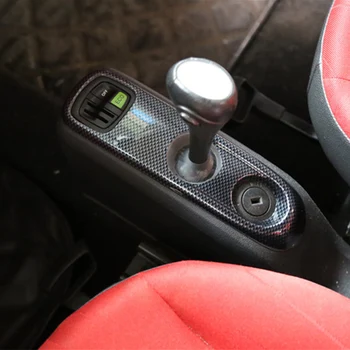 Auto ukrasni poklopac Carbon fiber pattern, unutarnje uređenje zaštitna ljuska pribor za slaganje automobila Mercedes Smart fortwo 451