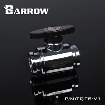 Barrow TQFS-V1 Black / Silver / White G1 / 4 MINI Handle dvostruki unutarnji brtveni kuglasti ventil, plastični držač, prikladniji mesinga telo
