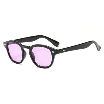 Berba Johnny Depp sunčane naočale muškarci naočale marke dizajner Ovalni nijansu retro sunčane naočale osoba prozirne leće nijanse Gafas de sol UV400