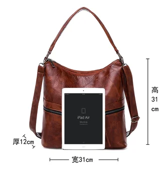 Berba luksuzne kožne torbe, ženske torbe, dizajnerske torbe 2020 Novi poznati brand ženske torbe veliki kapacitet vrećice za žene Sac