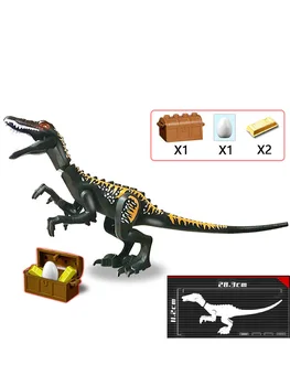 Biljni i životinjski svijet u park dinosaura Спинозавр Тираннозавр Rex DIY scene građevinski pribor gradivni blokovi, cigle, igračke, pokloni