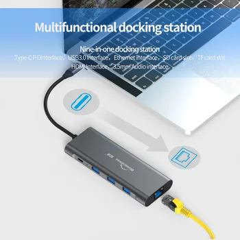 Blueendless USB-C Type C 3.1 Splitter 3 USB Port C HUB to Multi USB 3.0, HDMI adapter za MacBook Pro pribor USB HUB C