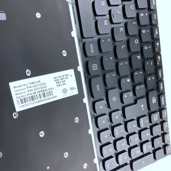 Britanska tipkovnica laptop s pozadinskim osvjetljenjem za Lenovo Y50 Y50-70 Y70-70 U530 U530P U530P-IFI T6B2-UK 25213202 UK Layout