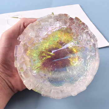 Crystal epoksidna smola kalup ogledalo pepeljara Silikonska forma DIY stočarstvo uređenje doma kontejner čineći alat