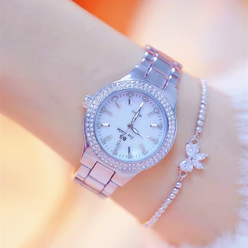 Dijamant ženski sat 2020 moda luksuzni brand ženske kristalno sat zlatni ženski Ručni sat od nehrđajućeg čelika Relogio Feminino