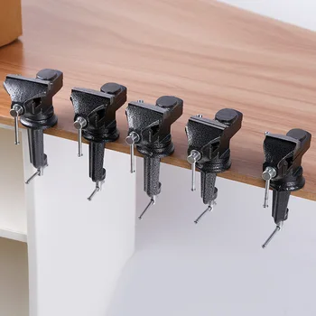 Društvene vise zamjenik jednostavan na dužnosti mehaničar spona-na stolu vise od 360 stupnjeva okretni baza željezo stola spona press-škripci s hard