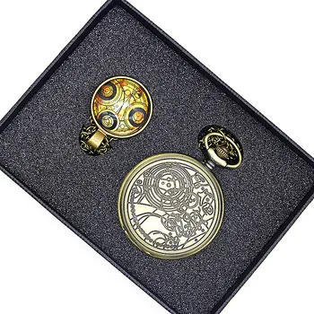 Džepni sat Muškarci Žene setovi sat ogrlica privjesak na dar s kutijom TPB036