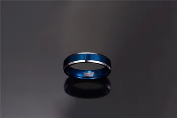 Gospodo 8 mm i crni i crveni prsten od volfram karbida mat izgleda skošene ruba veličine od 7 do 16 vruće надувательство kvaliteta AAA