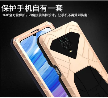IMATCH performansi aluminij Metal Silicone Shockproof Case Cover For Xiaomi Redmi Note 9 Pro Max Note 9S Mi 10t Dirt Shockproof Cover Case