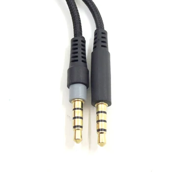 Kabel žica izmjenjivi Aux odvojivi audio kontrola jačine zvuka prijenosne igraće slušalice crna 3,5 mm ugrađeni Mute Cloud