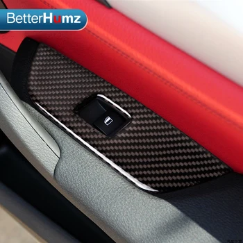 Karbonskih vlakana popravak unutrašnjosti vozila podizač stakla control Panel naljepnice prekidač prozora dekoracije automobila styling za BMW E84 X1 2011-15