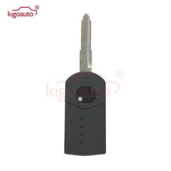 Kigoauto Remote key shell for Mazda 3 button BGBX1T478SKE12501 2005 2006 2007 2008 2009 2010 2011 2012