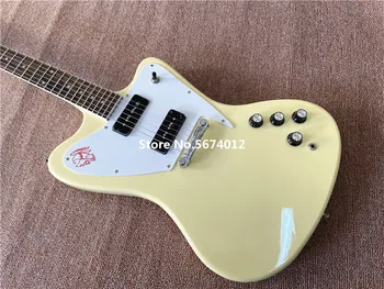 Kvalitetna i prilagođena verzija klasične kremasti žute električnu gitaru палисандровый vrat besplatna dostava