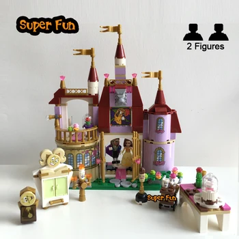 Ljepotica i zvijer jedni princeza Bella potresen dvorac gradivni blokovi božićne darove božićne igračke za djevojčice