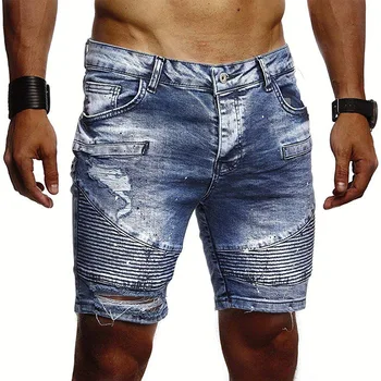 Ljeto 2020 nove muške kratke jeans modni trend za svakodnevne traper kratke hlače muške kvalitetne poderane prosjaci hlače hlače пятиточечные