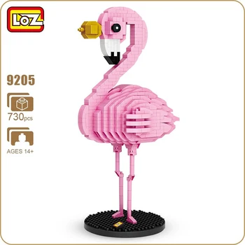 Loze Dijamant mini-blokovi Jednorog anime crtani lik životinje Pink panther flamingo obrazovne cigle DIY igračke za djecu