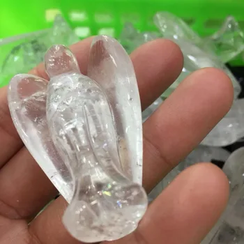 Mala veličina drop shipping natural clear rock quartz crystal dragulj anđeo meditacija i reiki iscjeljivanje Crystal Kamen izrada nakita