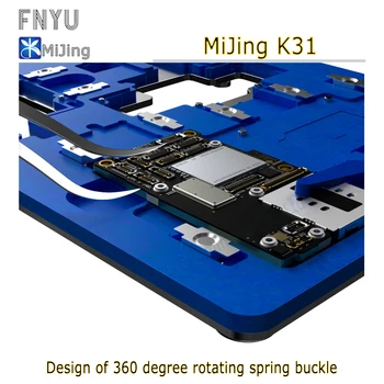 MiJing K31 6 in 1 mobile phone Mainboard maintenance fixture hard disk, CPU je uskopojasna procesor degumming za x xs xsmax 11 11pro 11pro max
