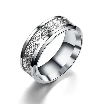 Moda od nehrđajućeg čelika crna cz Cirkon muški prsten grupa vječnost vjenčano prstenje za muški prsta veliko nakit R4972
