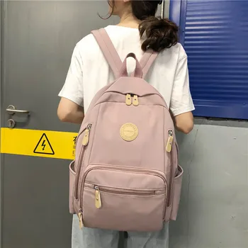 Moda žene ruksak ženski vodootporan najlon školska torba student knjiga torba puno džepova školske naprtnjače za tinejdžer Gilrs