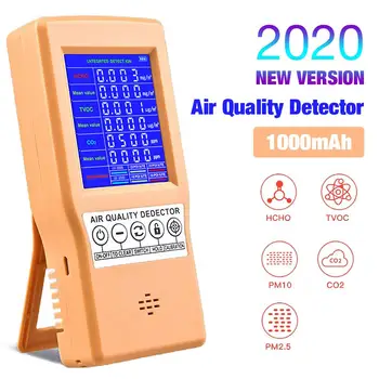 Modernizirana Air-Tester-Detektor precizan mjerni Monitor kvalitete zraka s litij baterija 1000mAh PM2.5 PM10, CO2 AMeasuring Tools