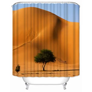 Musife prilagođene pustinje zavjese za tuširanje vodootporni poliester tkanina kupaonica s kukama DIY Home Decor