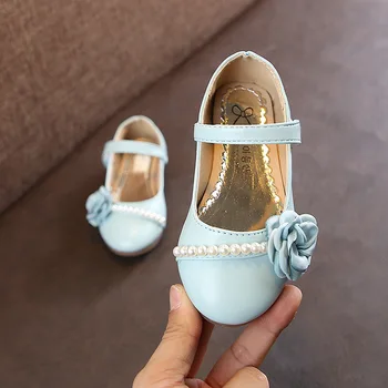 MX HY2019 Novo proljeće i jesen slobodan cipele Princeza soft dječje cipele korejski izdanje Pearl Flower Girl Shoes, shoes kids