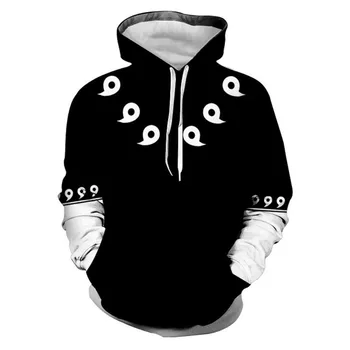 Nova moda smiješno 3D hoodies unisex hoodies Naruto crtani ispis Hotstyle pulover rukava ulica majica majica