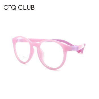 O-Q CLUB Kids Color Changing pri odabiru čaše za vino TR90 Silicone No Screw Eyeglasses Boys Girls Round Myopia Prescription Eyewear 2609