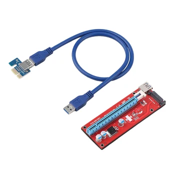 Pci-e Express 1X to 16X Extender Riser Card kabel 15-pinski adapter je pretvarač produžni kabel 0,6 m USB3.0
