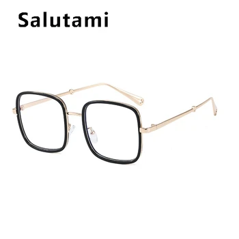 Prozirni zeleni trg ženske naočale i starinski rafting prevelike četvrtaste naočale muški retro prozirne naočale crnci ružičaste nijanse velike