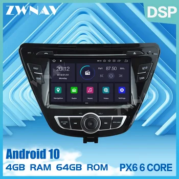 PX6 4+64G Android 10.0 auto dvd-Radio media Player Navi GPS za Hyundai Elantra + Avante Audio stereo BT Head Unit