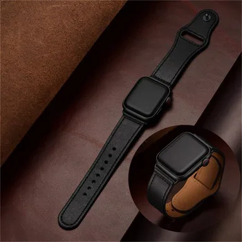 Remen za apple watch band prirodna koža petlja 42 mm 38 mm remen za sat Apple watch SE Series 6 40 mm 44 mm narukvica pribor